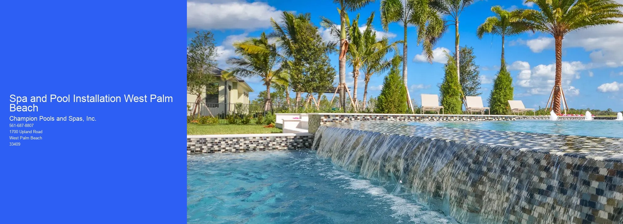 Spa and Pool Installation West Palm Beach